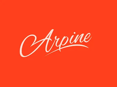 Arpine - Logo for Entrepreneur branding calligraphy clothing design font free hand lettering identity lettering logo logotype mark packaging script sketch sketches streetwear type typo typography