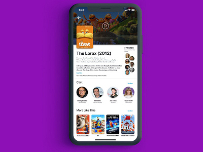 Movie app adobe xd app design design iphone mobile movie app movie page ui ux design