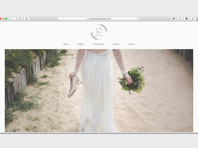 Carolina Floral Creations Web Design branding branding design graphic design squarespace squarespace designer web design web developement web developer website