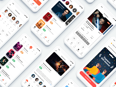 Movie Ticket App app cinema concept design flat minimalistic movie sketch ticket ui ux