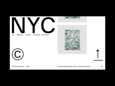 WIP interface layout typography