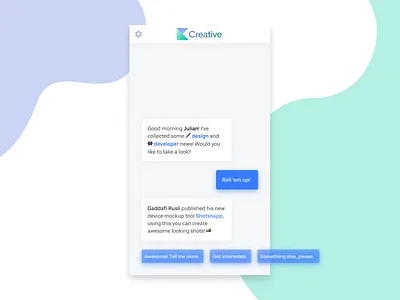Creative News App — Concept Design app design concept ui
