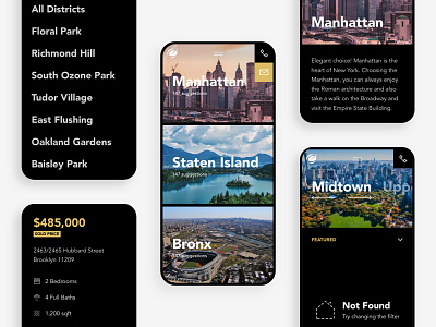 Screenshots of Elite Connect app branding application brand branding branding design design illustration real estate real estate agency real estate app typography vector web