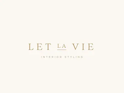 Let La Vie Logo branding design elegant font interior interior architecture interior design interior designs interior styling logo logodesign simplicity simplistic typography