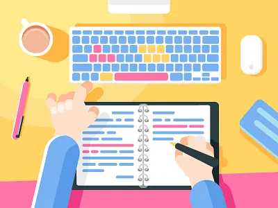 work space illustration