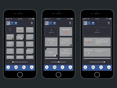 Lists Card View app card view color flat icon ui ux