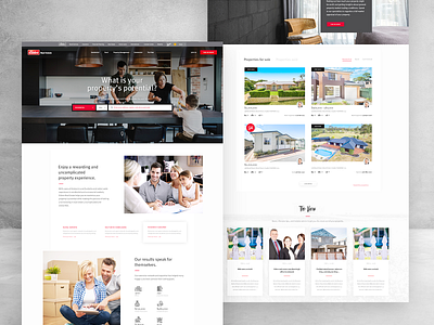 Real Estate Website real estate ui ux web design