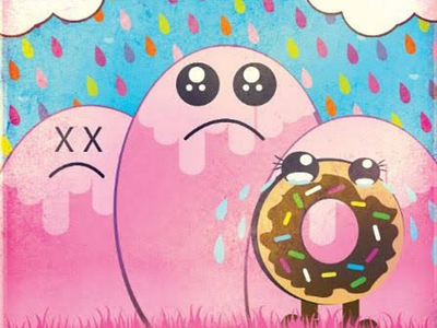 You Stole a Piece of me art cute donut fun illustration kawaii