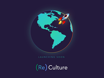 LAUNCHING SOON branding earth launch moon reculture