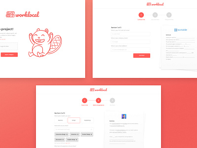 Throwback: Worklocal Forms forms freelance platform ui ux web