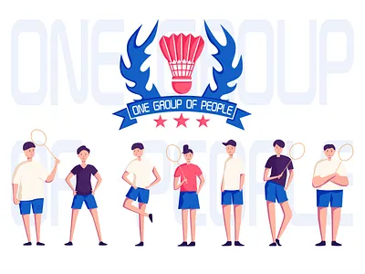 ONE GROUP OF PEOPLE design illustration ui ux 插图 插画 设计