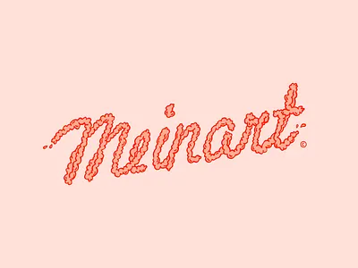 Meinart logo illustration #1 brains color happy illustration intestines kids logo pink splash vibrant