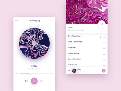 Music Player App adobe xd android app apps design clean ios mobile music app ui ux ui design user interface