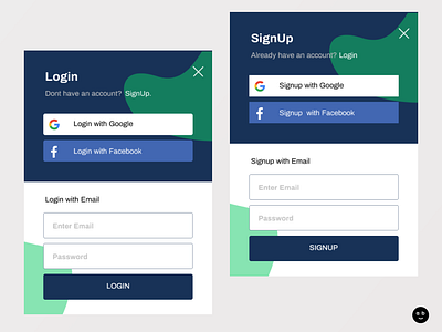 Login & Signup Modals figma login login modals modals onboarding onboarding ui signin signup signup modals ui ux ui design ux design web login