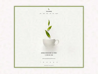 Verdure beverage bistro coffee shop drink healthy herbal herbs minimal organic products shop tea tea company tea house tea store website mockup wordpress