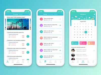 Infrastructure risk management mobile application app application dashboard design electric power green illustration interface list ue ui ui design ux