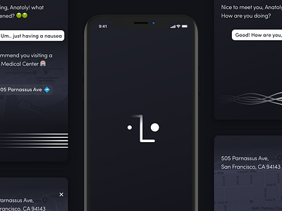 Lisa AI ai app apple artificial intelligence assistant branding interface ios iphone iphone xs lisa minimal ui user experience ux