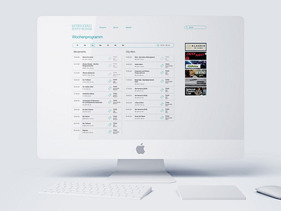 Website Redesign Moviemento & City-Kino adobe xd cinema design graphic design ui ui design web webdesign