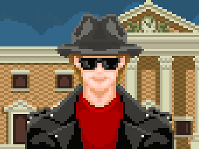 ❧ Marty McFly 1955 8bit backtothefuture pixel pixelthursday