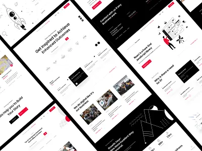 Web UI black website branding clean clean website design feature header hero illustration menu product design saas typography ui ui ux user experience ux web ui website website development