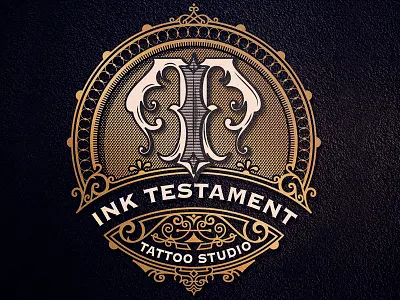 Ink Testament craft design handlettering ink logo mikstura monogram morawski tattoo typography vintage