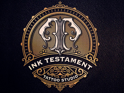 Ink Testament craft design handlettering ink logo mikstura monogram morawski tattoo typography vintage