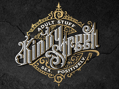 Kinky Street craft custom design handlettering lettering logo mikstura morawski sex typography vintage