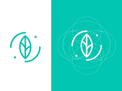 B-Eco Logo eco golden circle golden ration leaf logo ration
