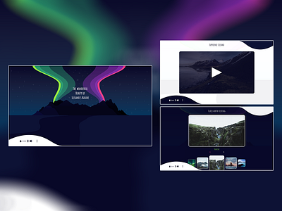 Iceland Concept Website icalnd ui ux web deisgn website website concept