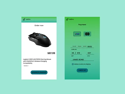 Checkout #002 DailyUI Challenge app dailyui design ui