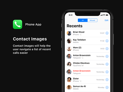 Small Phone app improvement app contacts ios ios app ios app design native app phone phone app ui ui ux ui design ux ux design