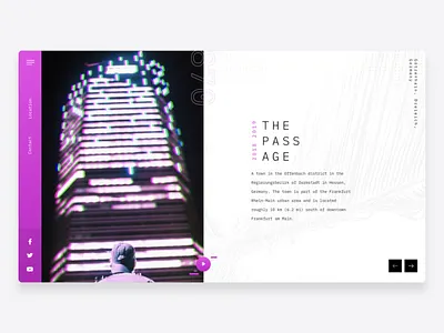 The passage code daily layout purple screen typography ui ui ux