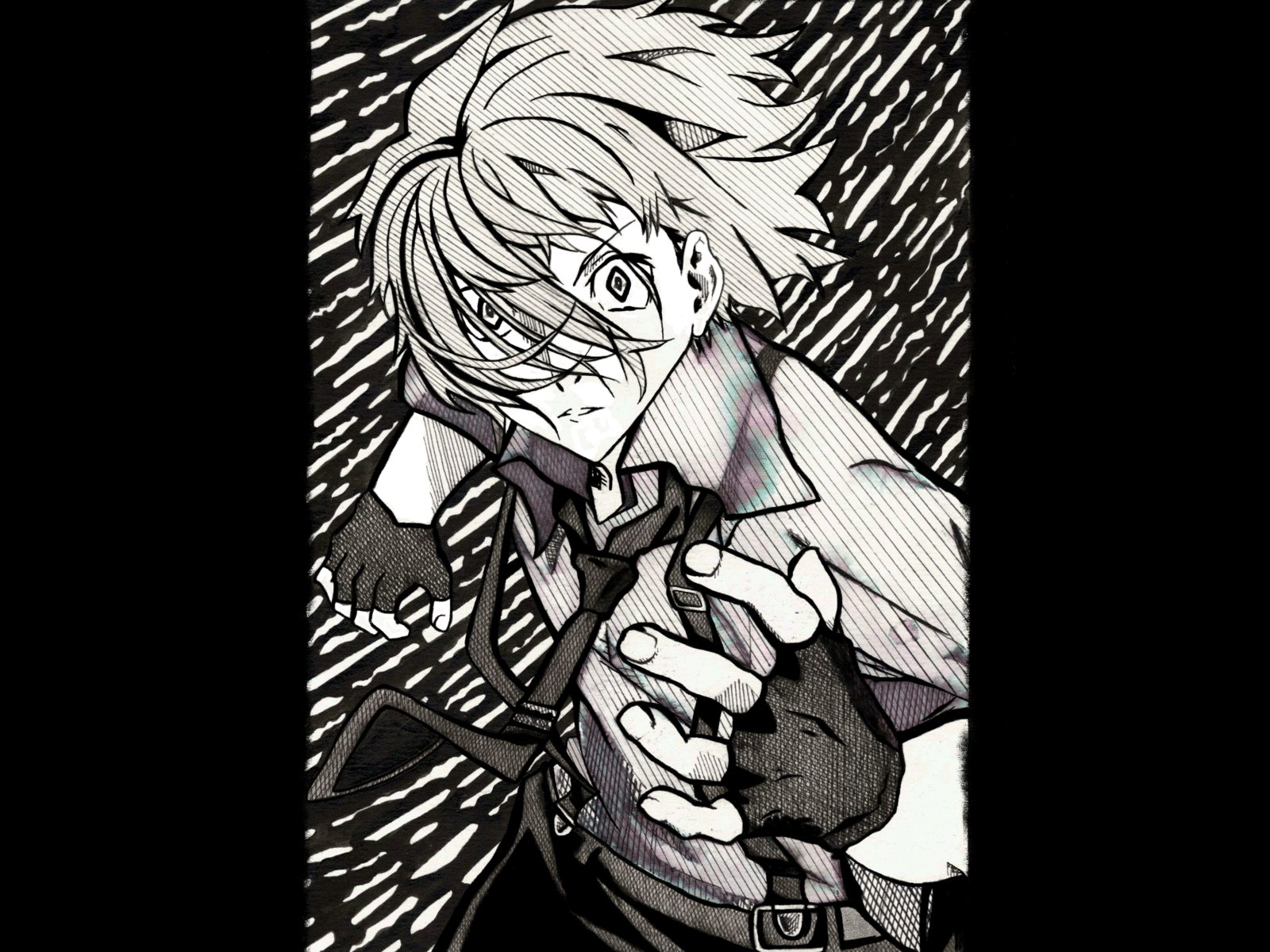 Bungou Stray Dogs: Atsushi Nakajima anime art bungou stray dog character иллюстрация