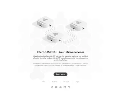 another part of the new CONNECT website connect design website
