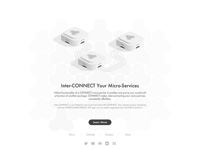 another part of the new CONNECT website connect design website