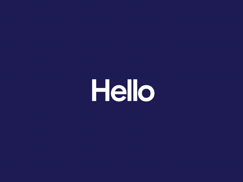 Hello Dribbble! 👋🏼 animation dark blue debut design first first shot hello illustration ui vector