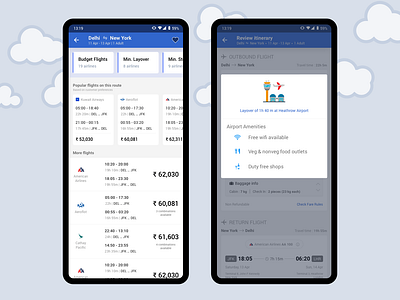 International Flight Booking Design airport appdesign cardui flight app flight booking flight booking app flight search material design travel travel app userinterface uxdesign