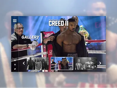 CREED 2 - UI/UX Concept - Gallery creed design ui ux web