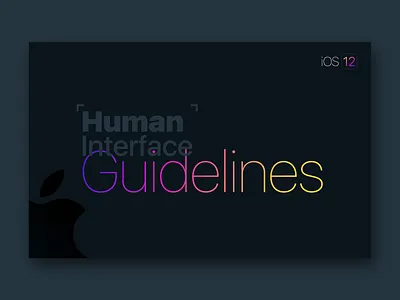 Apple Human Interface Guideline [Black Theme] apple beautifu logo design beautiful branding corporate branding creative design design flat font awesome gradient guideline illustration ios12 nice nice logo pdf purple typography vector white theme