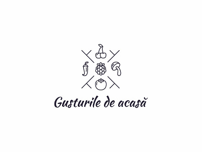 Gusturile de acasa adobe illustrator brand identity design design designer digital dobrean logo print typography vector visual identity