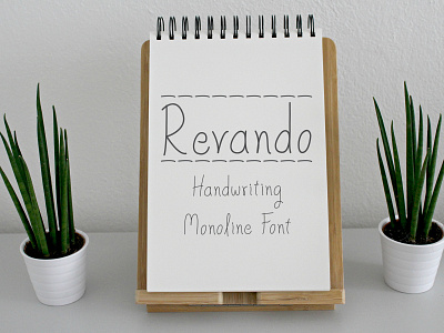 Revando - Handwriting Monoline Font font fonts fonts design handwriting handwriting font handwritten handwritten font kids playfull sans serif font simple font type design typeface