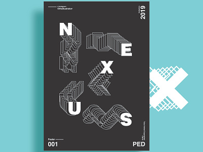 Nexus - Poster Design designer nexus poster poster a day poster art poster challenge print design typography