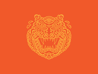 FOO GATOR blood orange branding gator hand drawn illustration screenprinting