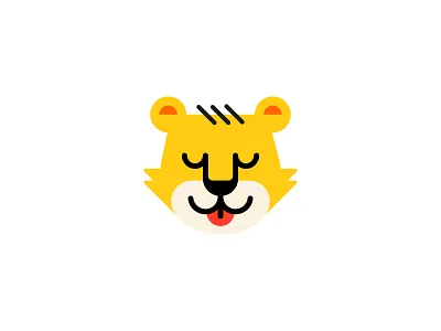 Leo animal brand branding cute head kids leo lion logo sleep