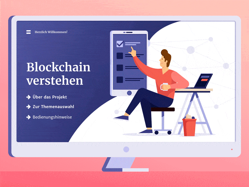 Blockchain Landing Page - 2 adobe xd animation app blockchain branding character crypto design drawing flat graphic illustration infographic mockup ui ux ux animation vector web webdesign