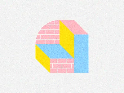 3 shapes in 1 brick design flat geometric grid illo illustration minimalism modular module motif painting perspective skate skateboard street art texture vector