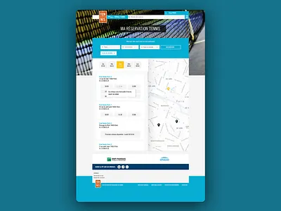 Ma Re Servation Tennis schedule tennis ui user center design ux