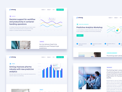 Simcog - Redesign analytics art direction charts data design simcog ui ux web webdesign website