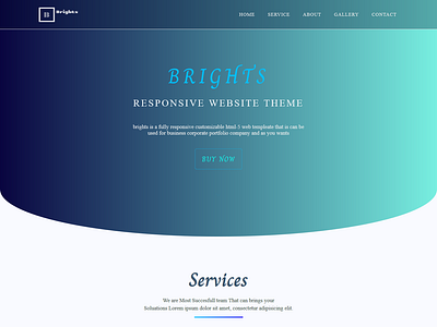 Brights Html 5 Website Responsive Template design html 5 html css html template ui ux ux ui web site design