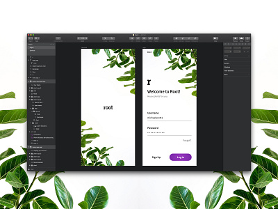 Root brand design interface mobildproduct mobile mobile app mobileapp productdesign typography